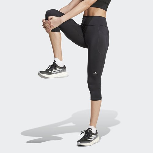 Legging 3 4 dailyrun noir Adidas Performance La Redoute