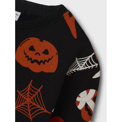Pull Garçon 146 Halloween - Sweatshirt Enfant Manches Longues Imprimé Citrouille Et Voiture, Haut Chaud Et Confortable