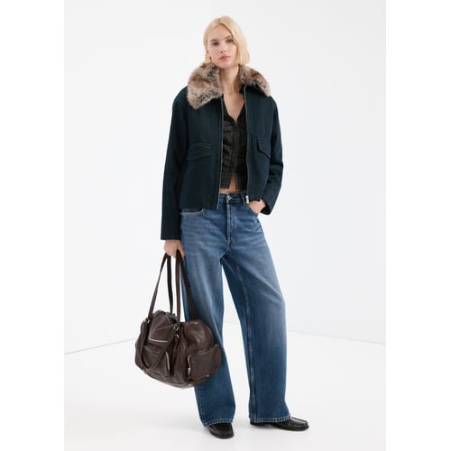 Jean Mango Bleu Foncé Taille 40 (US 8) - Occasion Très Bon État - Coton