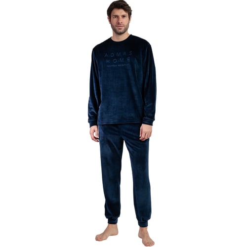 Pyjama Femme Admas Bleu Marine - Modèle N°55845 - Taille XL - Neuf Avec Imperfections (taches Lavables)
