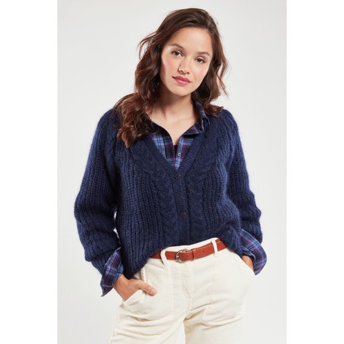 Cardigan boutonne en mohair ARIELLE