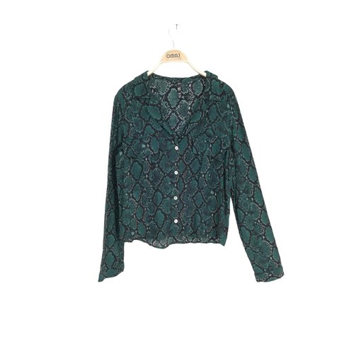 Blouse tres bon etat vert Zara La Redoute