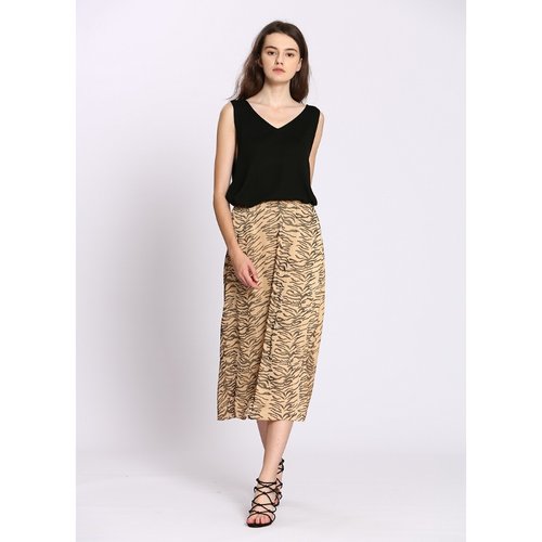 Jupe longue imprime animalier