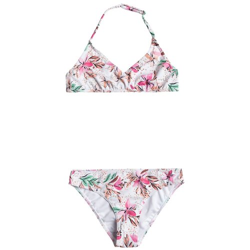Maillot de bain 2 pieces. Roxy blanc imprime fleurs roses La Redoute