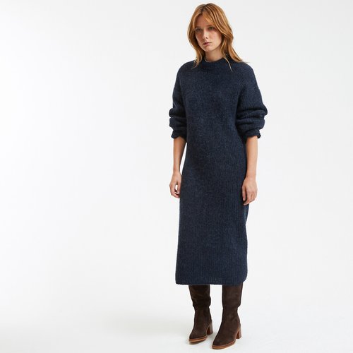 Lange trui jurk lange mouwen La Redoute Collections La Redoute