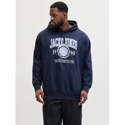 Sweat à Capuche Jack & Jones Avec Logo - Coupe Standard, Composition 70% Coton 30% Polyester (printemps)