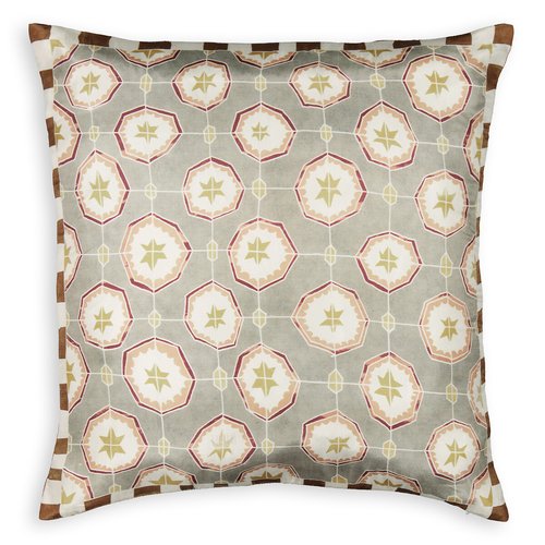 Solaro 45 x 45cm pure silk cushion cover multi coloured La Redoute Interieurs La Redoute