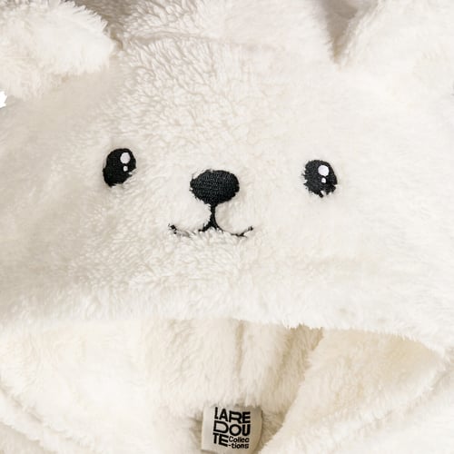 Pyjama Une Pièce à Capuche Avec Oreilles Pour Fille - Combinaison En Peluche Douce Et Chaude Pour L'automne Et L'hiver - 7