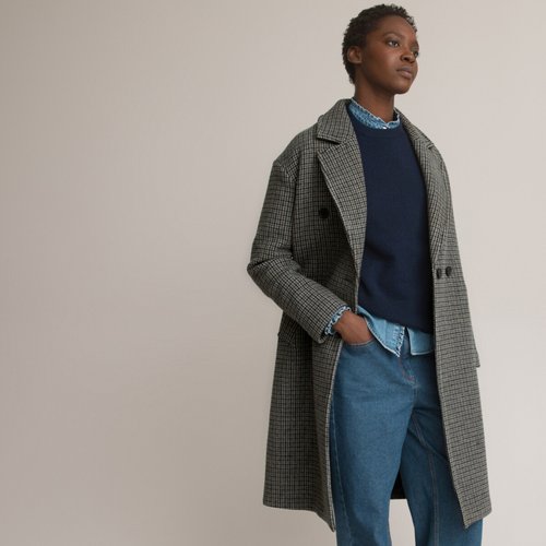 Manteau oversize à carreaux outlet