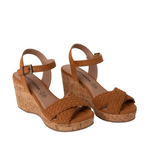 Sandales compensees cordo semelle liege Chattawak La Redoute