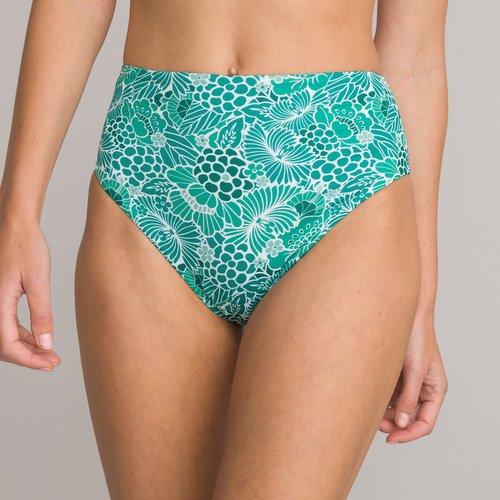 Slip bikini a vita alta fantasia fiori fantasia floreale La Redoute Collections La Redoute