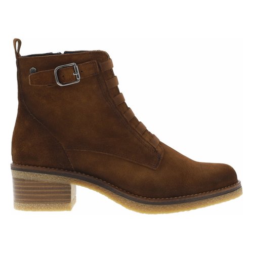 Bottines femme dorking en cuir marron et a zip marron Dorking La Redoute
