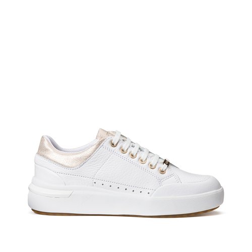 Dalyla breathable leather trainers white Geox La Redoute