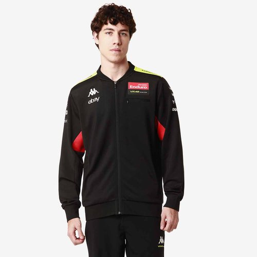 Veste de motorsport atrisomone vr46 2024 noir jaune rouge Kappa La Redoute