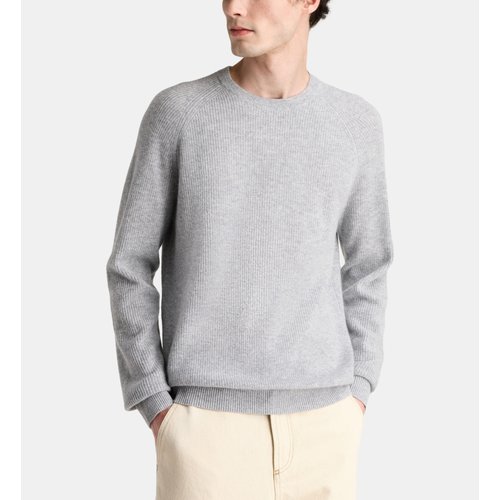 Pull cotes ras de cou cachemire homme Galeries Lafayette La Redoute