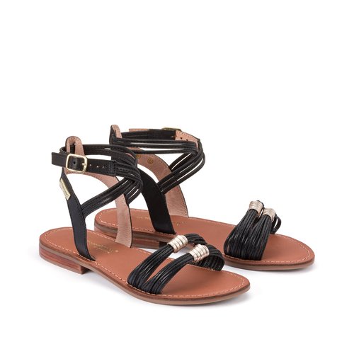 Sandales tropeziennes noires clearance