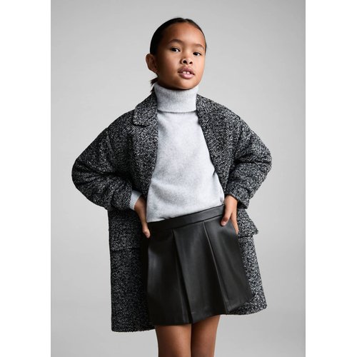 Short similicuir noir Mango Kids La Redoute