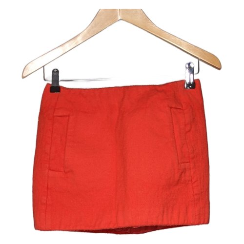 Jupe courte tres bon etat rouge Maje La Redoute