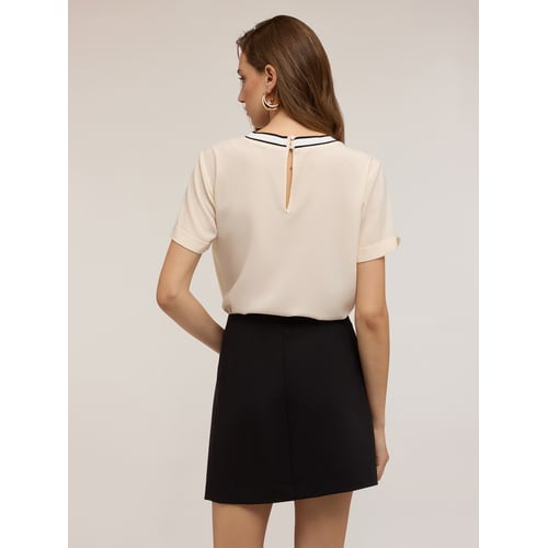 Blouse Top MOTIVI - Taille 38/40 - Couleur écru - Neuf Sans étiquette