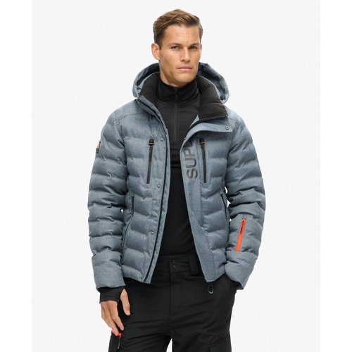 Veste rembourree ski fuji bleu chine Superdry La Redoute