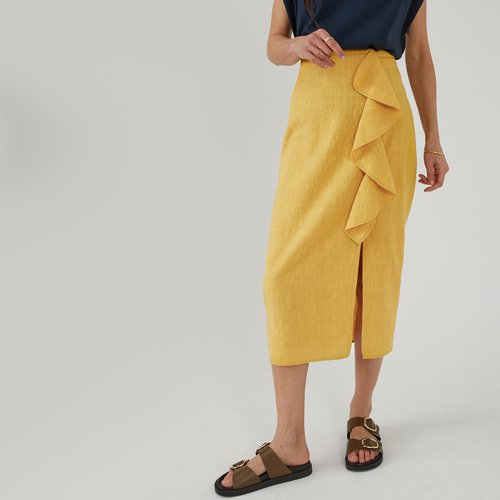 Jupe jaune moutarde on sale