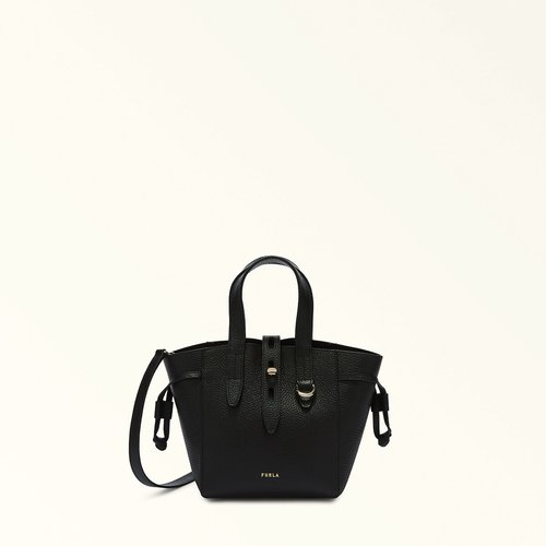 Basrfua leather mini handbag black Furla La Redoute
