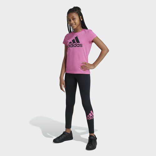 Legging en coton noir Adidas Sportswear La Redoute