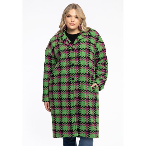 Manteau a carreaux vert outlet