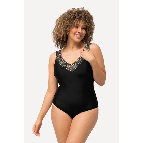 Maillot de bain imprime fruits noir Ulla Popken La Redoute