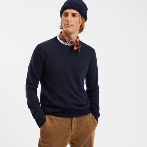 Pull col rond en cachemire made in europe La Redoute Collections La Redoute