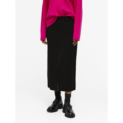 Jupe mi longue objlisa black Object Collectors Item La Redoute