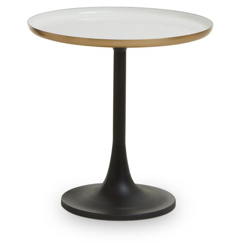 Round metal pedestal side table gold coloured So home La Redoute