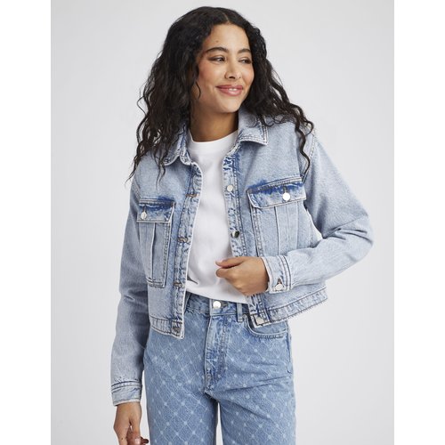 Veste en jean courte bleu moyen Bzb La Redoute
