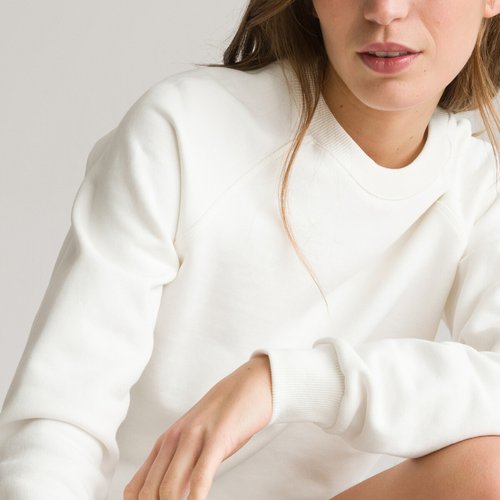 Womens long white sweatshirt 2025