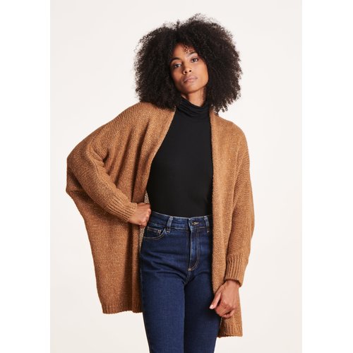Gilet long marron top