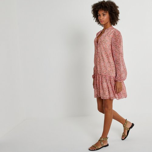 Robe courte évasée manches longues cheap