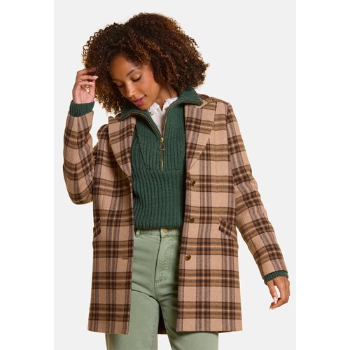 Manteau motif carreaux