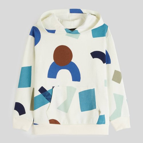 Sweat a capuche multicolore en coton bio naturel Monoprix La Redoute