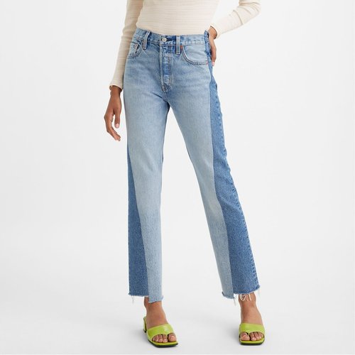 501 spliced jeans medium indigo destructed Levi s La Redoute