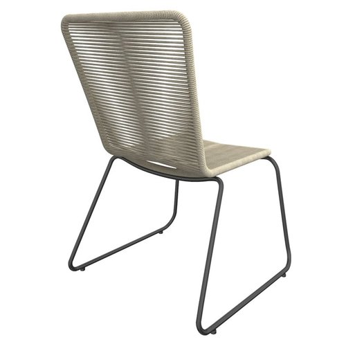 Lot de 6 chaises de jardin en acier et corde erin naturel Homifab La Redoute