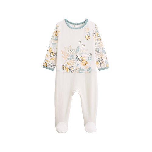 Pyjama bebe capucine ecru Petit Beguin La Redoute