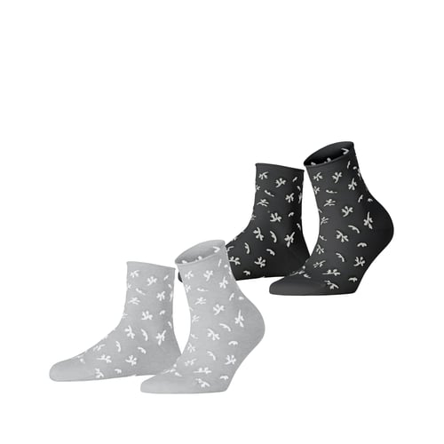 Lot De 2 Chaussettes Basses Esprit - Coton Bio, Taille 35-42 - Confortables, Sans Motif - Pour Femmes
