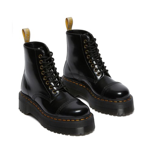 Sinclair vegan ankle boots black patent Dr. Martens La Redoute