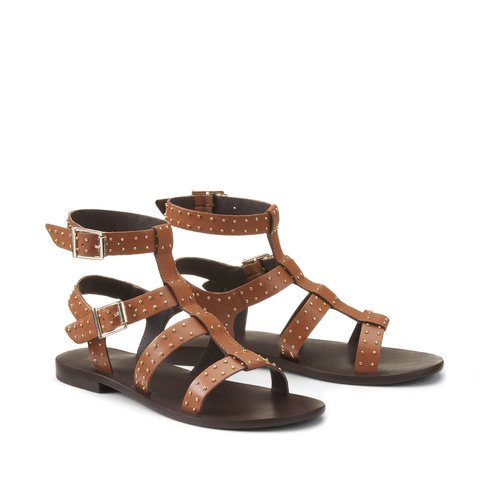 Studded flat gladiator sandals on sale