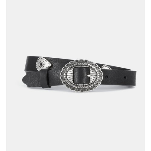 Ceinture cloutee en cuir noir The Kooples La Redoute