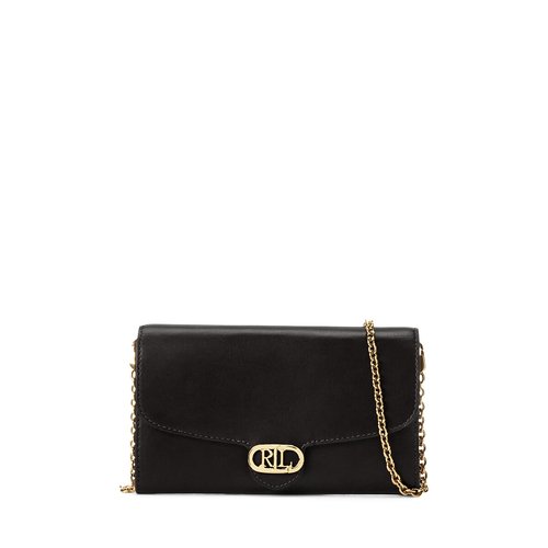 Adair leather crossbody bag black Lauren Ralph Lauren La Redoute