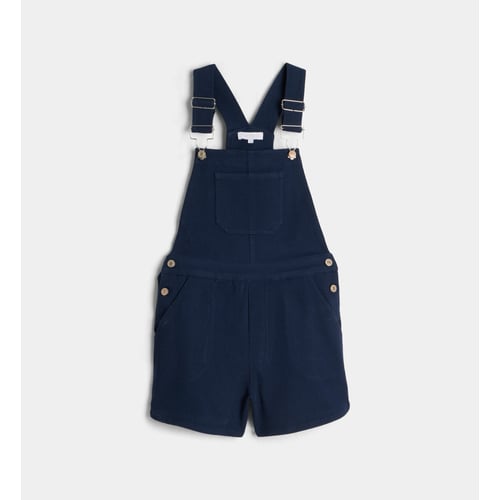 Salopette En Jeans Cadet Rousselle - Taille 24 Mois - Bleu - Occasion Très Bon état
