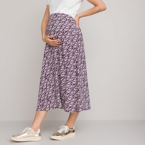 Jupe de grossesse mi longue imprime floral imprime fleurs La Redoute Collections La Redoute