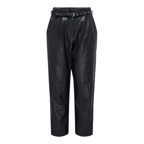 Pantalon en simili cuir onlheidi taille moyenne comfort fit pantalon en simili cuir black beauty Only La Redoute