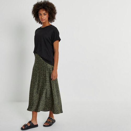Khaki leopard skirt cheap